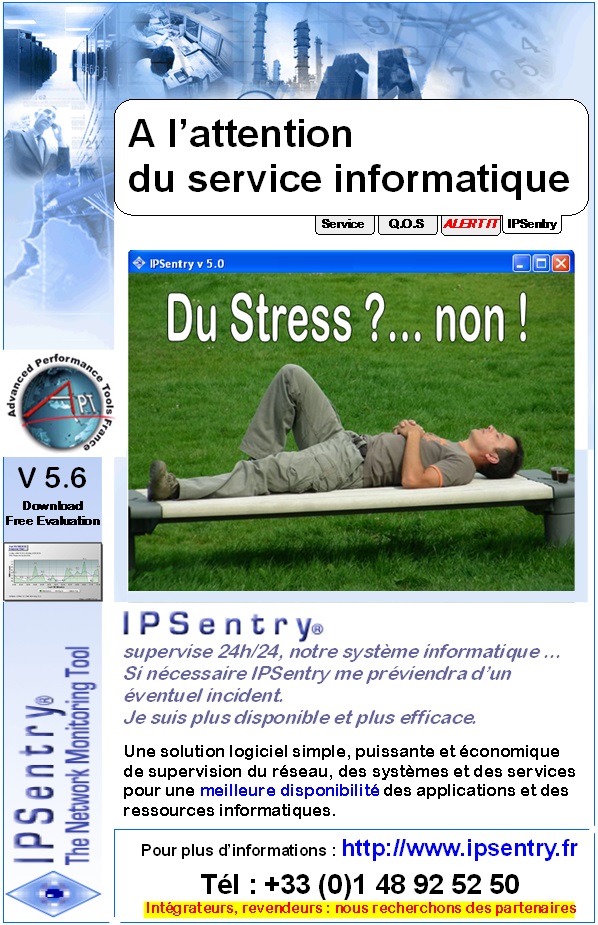 sans stress supervise systme informatique IP Sentry