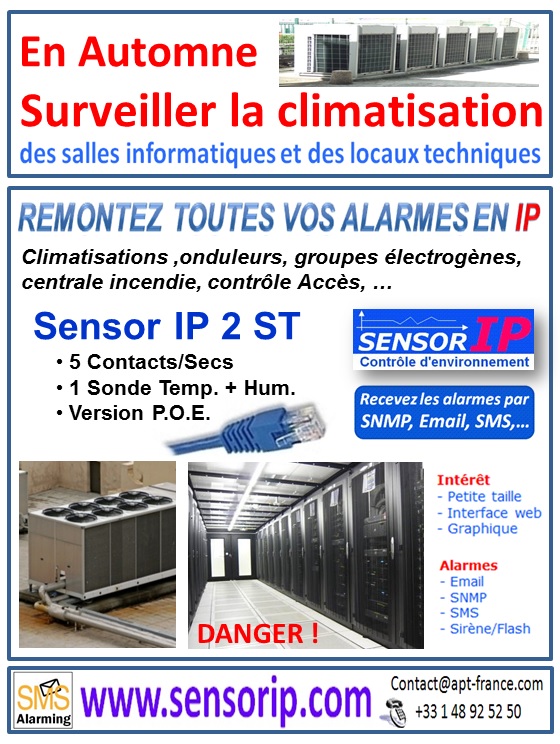 surveiller climatisation salles informatiques